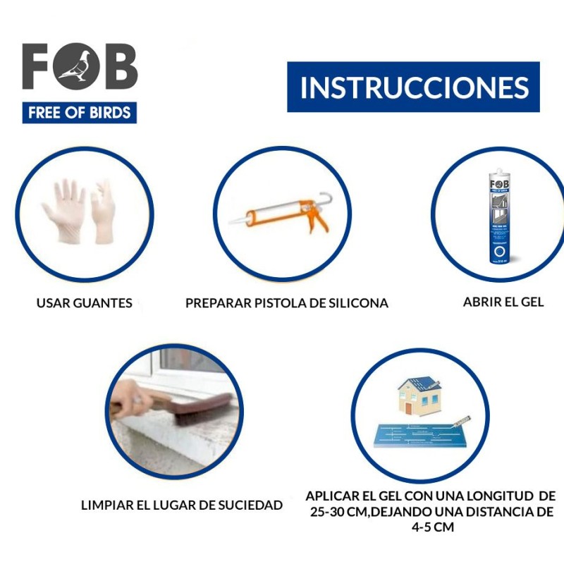 Fob Pigeon Repellent Gel | The discreet and effective solution for protecting windows and surfaces